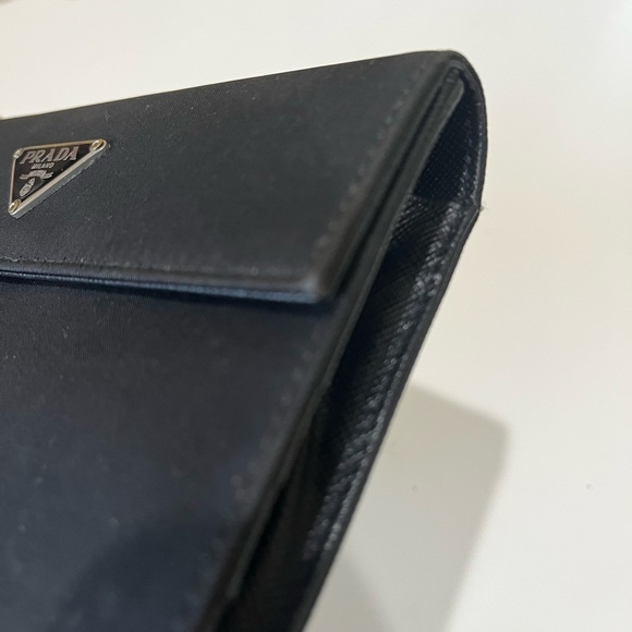 PRADA TESSUTO BLACK NYLON WALLET - Picture 5 of 15